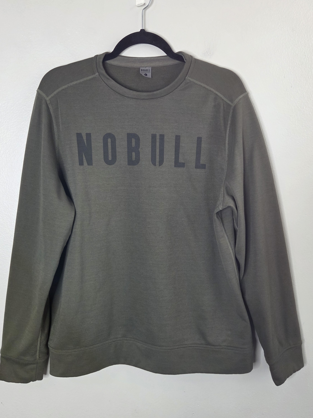 NOBULL Men's Army Green Crewneck Sweatshirt